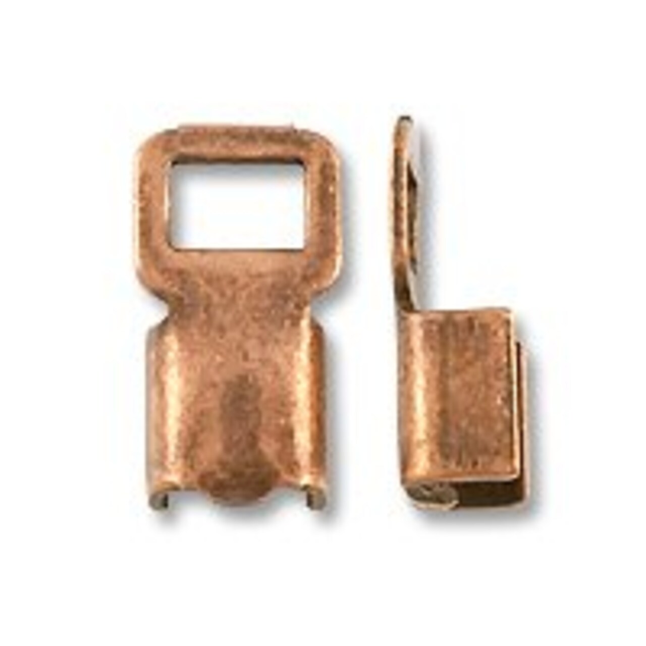 JewelrySupply Connector - Fold Over 6x11mm Antique Copper (10-Pcs)